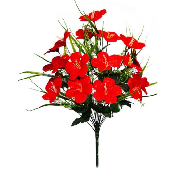 Букет гібіскуса штучний, 8 штук RuS_B62_A-582