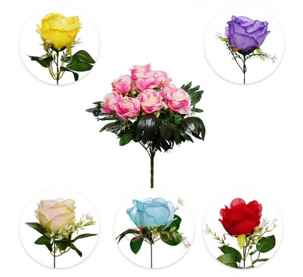 Букет троянди штучний, 7 штук RuS_B63_A-580