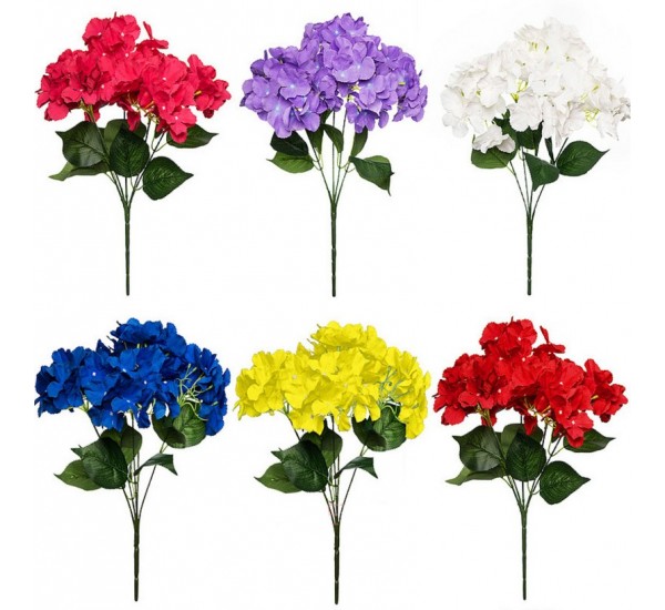 Букет гортензїї штучний, 18 штук RuS_A36_SO-2