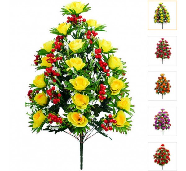 Букет троянди з ягодами, 1 штука RuS_B102_A-500/36