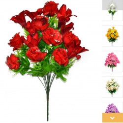 Букет троянди з лілією, 6 штук RuS_B119_C-173/16