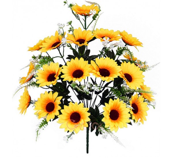 Букет соняшнику штучний, 2 штуки RuS_B132_A-515/18