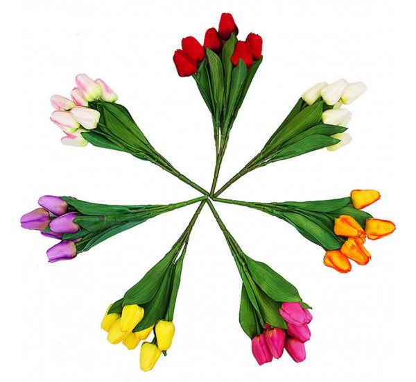 Букет тюльпана штучний, 16 штук RuS_A41_№5/7