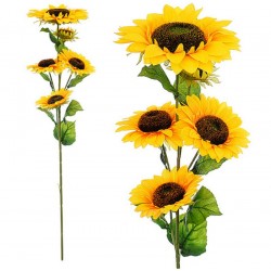 Гілка соняшнику штучна, 4 штуки RuS_C20_SV5