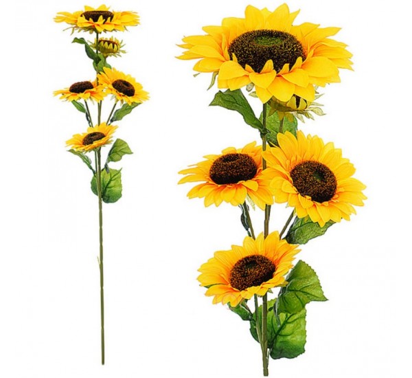 Гілка соняшнику штучна, 4 штуки RuS_C20_SV5