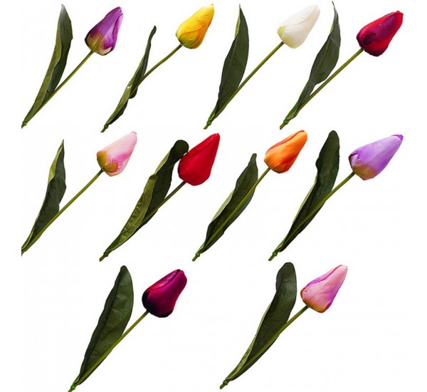 Гілка тюльпана штучна, 10 штук RuS_C39_Z-7