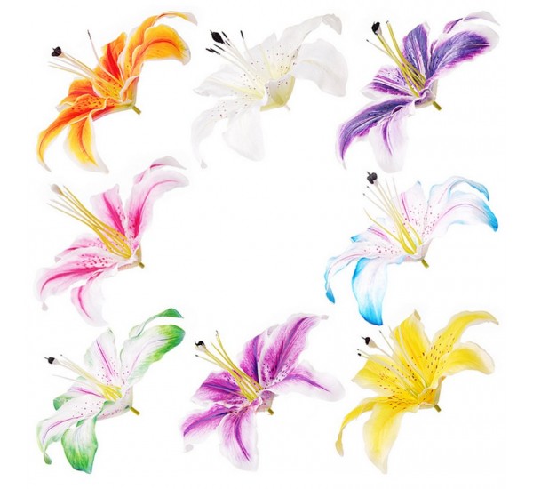 Голова лілії латекс штучна, 100 штук RuS_D75_J014