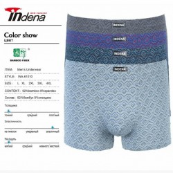 Трусы мужские INDENA 12 шт (L-4XL) бамбук RZ6000_61010