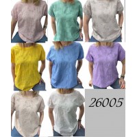 Футболка жіноча, прошва/коттон 5 шт (48-54 р) RZ4492_26005