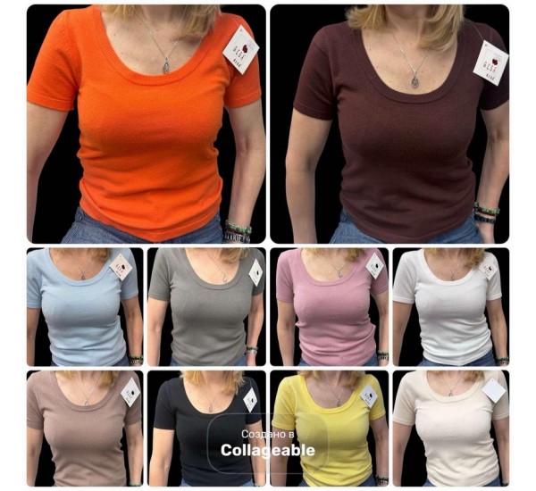 Футболка женская, кашемир 5 шт (42-46 р) RZ4492_26114