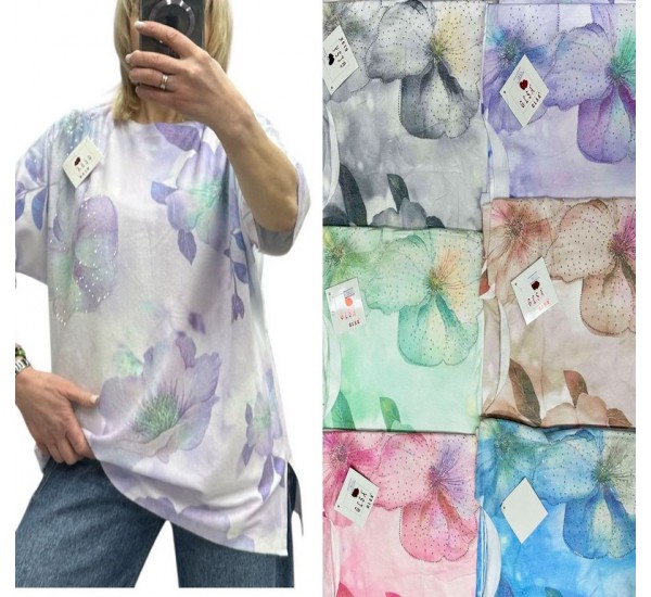 Футболка жіноча 5 шт (50-56 р) кашемір RZ4492_26126