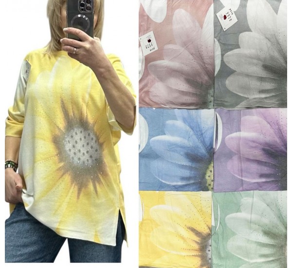 Футболка жіноча 5 шт (50-58 р) кашемір RZ4492_26127