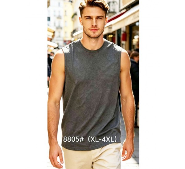 Майка чоловіча 6 шт (1-4XL) бавовна RZ6000_8805b