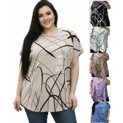 Футболка женская супер-Батал, коттон 5 шт (54-64 р) RZ4492_26009