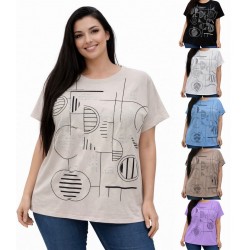 Футболка женская супер-Батал, коттон 5 шт (58-64 р) RZ4492_26008