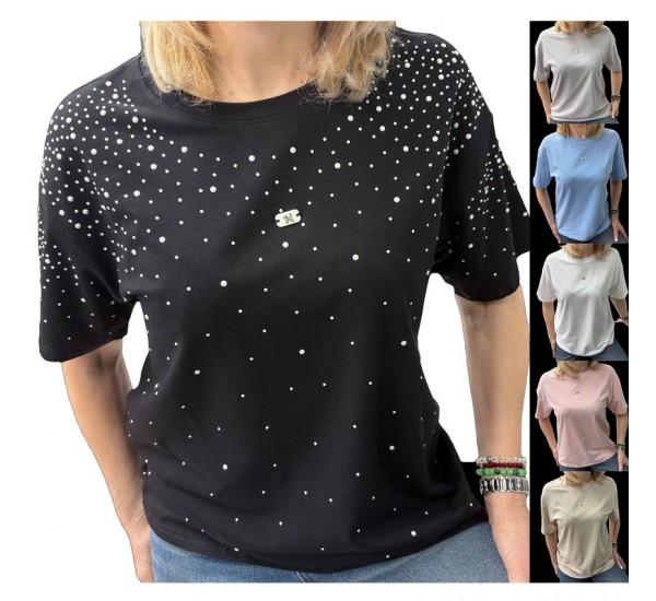 Футболка жіноча, коттон 5 шт (46-50 р) RZ4492_26108