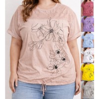 Футболка жіноча Батал, коттон 5 шт (54-58 р) RZ4492_26013