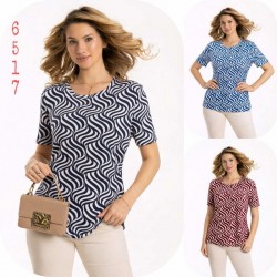Футболка женская, коттон 6 шт (M-4XL) SeR2152_6517