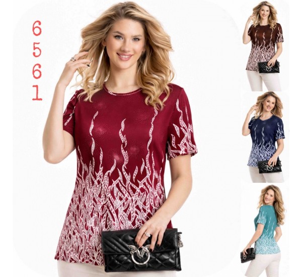 Футболка женская, коттон 6 шт (M-4XL) SeR2152_6561