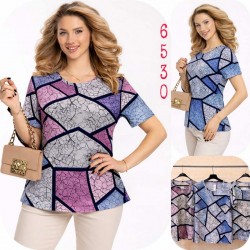 Футболка женская, коттон 6 шт (M-4XL) SeR2152_6530