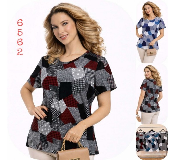 Футболка женская, коттон 6 шт (M-4XL) SeR2152_6562