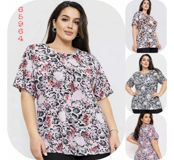 Футболка женская Батал, коттон 6 шт (4-8XL) SeR2152_65964