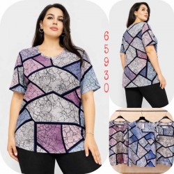 Футболка женская Батал, коттон 6 шт (4-8XL) SeR2152_65930