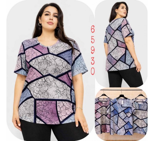 Футболка жіноча Батал, коттон 6 шт (4-8XL) SeR2152_65930
