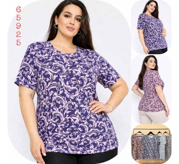 Футболка жіноча Батал, коттон 6 шт (4-8XL) SeR2152_65925