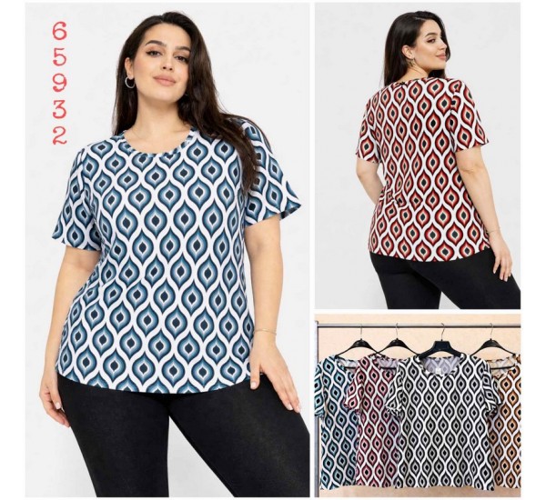 Футболка женская Батал, коттон 6 шт (4-8XL) SeR2152_65932