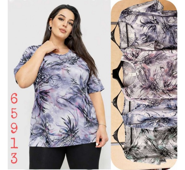Футболка жіноча Батал, коттон 6 шт (4-8XL) SeR2152_65913