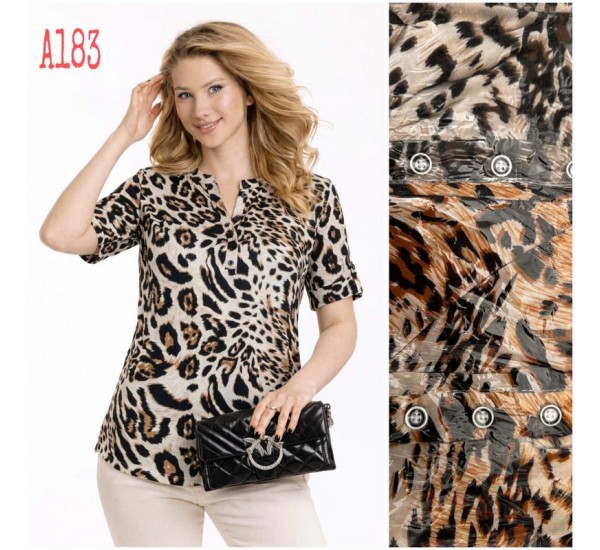 Блуза жіноча, поліестер 6 шт (L-4XL) SeR2152_A183