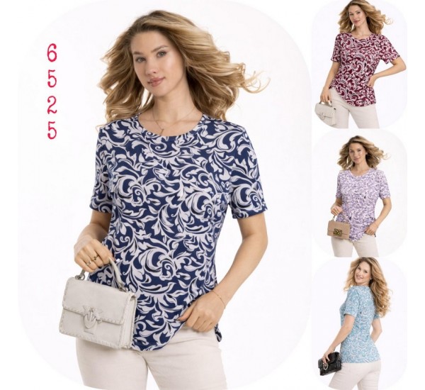 Футболка женская, коттон 6 шт (M-4XL) SeR2152_6525