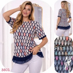 Футболка женская, коттон 6 шт (M-4XL) SeR2152_3601