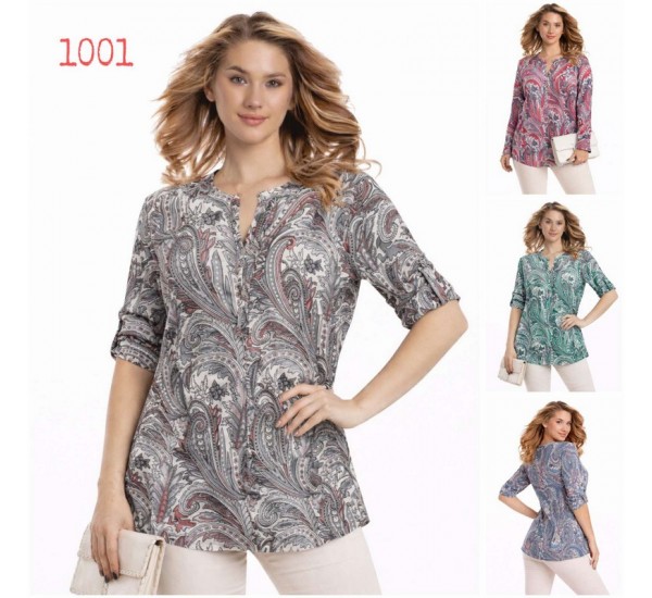 Блуза женская, полиэстер 6 шт (L-4XL) SeR2152_1001