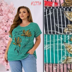 Футболка жіноча трикотаж 5 шт (3-5XL) SeR2152_177
