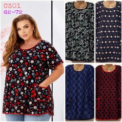 Туніка жіноча трикотаж 6 шт (62-72 р) SeR2152_C301