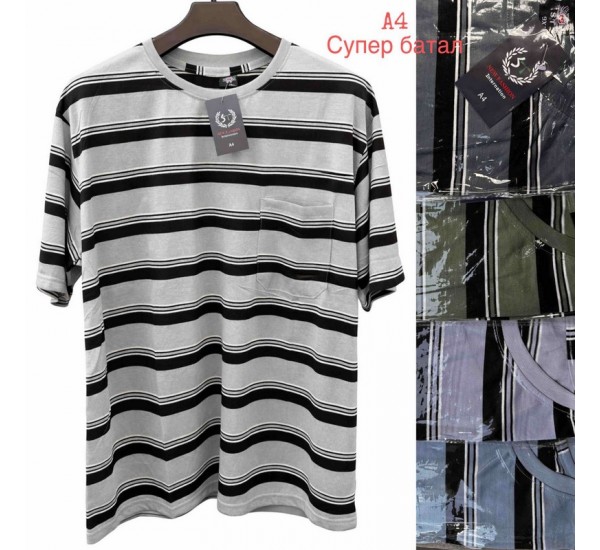 Футболка чоловіча трикотаж 5 шт (58-66 р) SeR2152_A4