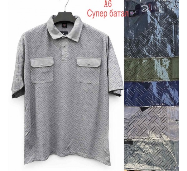 Футболка чоловіча трикотаж 5 шт (58-66 р) SeR2152_A6