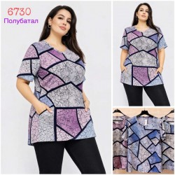 Туніка жіноча віскоза 6 шт (1-6XL) SeR2152_6730