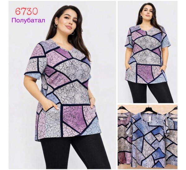 Туника женская вискоза 6 шт (1-6XL) SeR2152_6730