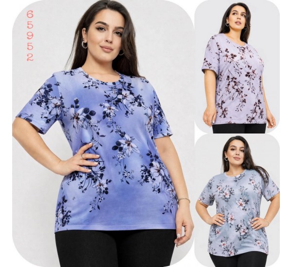 Футболка жіноча трикотаж 6 шт (4-8XL) SeR2152_65952