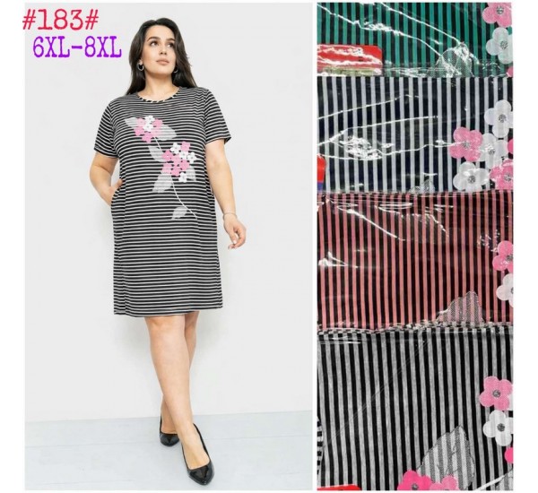 Сукня жіноча трикотаж 5 шт (6-8XL) SeR2152_183