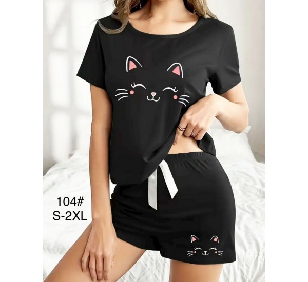 Піжама жіноча, 5 шт (S-2XL) бамбук ZeL1396_104b