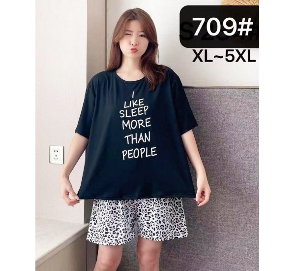 Піжама жіноча, 5 шт (1-5XL) бамбук ZeL1396_709