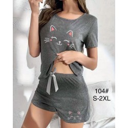 Піжама жіноча, 5 шт (S-2XL) бамбук ZeL1396_104a