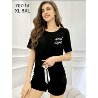 Піжама жіноча, 5 шт (1-5XL) бамбук ZeL1396_707-1