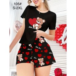 Піжама жіноча, 5 шт (S-2XL) бамбук ZeL1396_105a