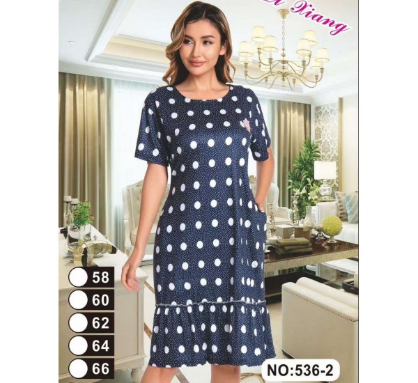 Сукня жіноча, віскоза 5 шт (58-66 р) ZeL1396_536-2