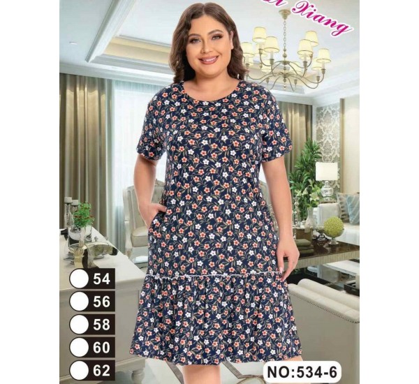 Сукня жіноча, віскоза 5 шт (58-66 р) ZeL1396_534-6